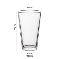 Vente en gros de 16oz gravé personnalisé gel refroidissement sublimation bière pinte verre conception personnalisée cadeau de promotion