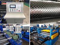 Machine de gaufrage automatique de tôles de haute qualité en Chine, plusieurs designs