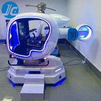 Simulador de Vuelo VR de Fibra de Vidrio y Metal, Cine con Movimiento de Brazos, Experiencia Inmersiva en Interiores y Exteriores de Aluminio y Acero