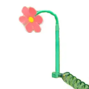 Optional Colour 360 Degree Garden Outdoor Tools Flower Shape Plastic Plant Water Sprinkler With Spike