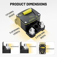 Interruptor de Reinicio Manual de 60A, Disyuntor BS6060 DC 12-48V para Audio de Auto, RV, Marino, Barco, Camión, Batería Electrónica, Solar