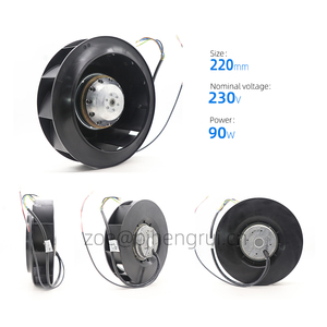 Ventilador centrífugo de refrigeración con inversor y rodamiento de bolas ebmpapst R2E220-AA40-71 R2E220-AA40-05 252*252*71mm 90W 230V AC 2700RPM 0.4A - Product Image 2