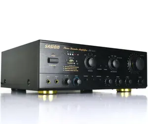 Apmlifier amplificador de dj, amplificador em tubo, pré-amplificador de rack AV-502C pro, com interface usb/phono