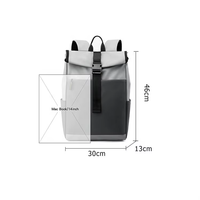 Sac à dos pour ordinateur portable de grande capacité, imperméable, pour hommes, sac de bureau, sac de voyage pour les trajets courts en avion