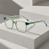Prêt à expédier – Lunettes optiques carrées haut de gamme en acétate pour enfants – Montures de lunettes tendance pour enfants – Confortables pour un usage quotidien