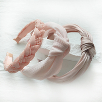 Nouvel Arrivage – Bandeau de Soirée Multifonctionnel en Chiffon Plissé pour Femme, Marque HX, Tressé et Noué, 15 cm, Personnalisable