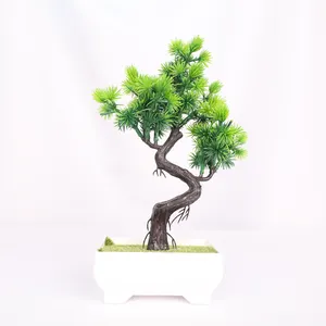 2024 नए आगमन इनडोर सजावटी कृत्रिम पौधे घर कार्यालय सजावट के लिए कृत्रिम देवदार का पेड़