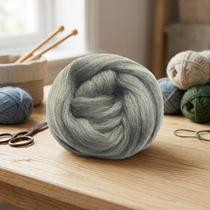 Nouveauté 2026 : Laine en mèches de haute qualité pour la fabrication de fils, disponible en différentes couleurs, y compris gris. - Product Image 2