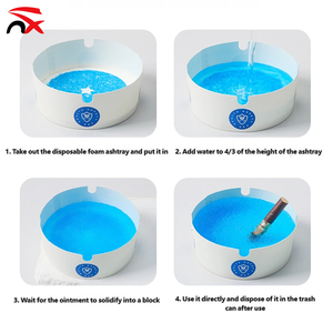 منفضة سجائر محمولة من الفوم للاستخدام مرة واحدة سريعة الامتصاص بشعار مخصص للترويج بالجملة - Product Image 4