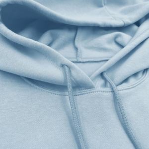 Pull à capuche décontracté pour femmes avec cordon de serrage manches longues poche respirant anti-rétrécissement tissu éponge solide imprimé hiver - Product Image 6