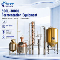 Système d'équipement de fermentation et de distillation Teve en acier inoxydable, à contrôle de température, haute performance, grande capacité et durable