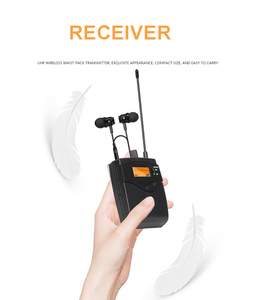 Système de microphone à condensateur omnidirectionnel sans fil TopYun IEM2050, système de monitoring intra-auriculaire, casque XLR pour scène, enregistrement en studio, musiciens - Product Image 3