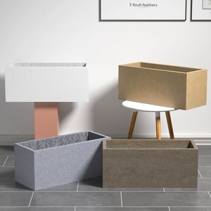 Jardinière <span class=keywords><strong>rectangulaire</strong></span> moderne minimaliste, résistante à la corrosion, peinte par pulvérisation, pour balcon extérieur, jardinage domestique, légumes - Product Image 2