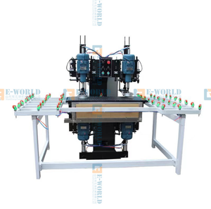 Macchina di perforazione di vetro automatica orizzontale a doppia testa utilizzata per la perforazione di fori rotondi - Product Image 1