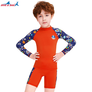 New Kids Summer Sun-proof Swimsuit Swim Shorts Baby Boys Rash Guard Two Piece <strong>Children</strong> Split Beachwear Surf Snorkeling Swimwear - Product Image 3
