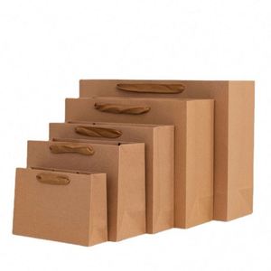 Bolsa de Papel Kraft Marrón Ecológica para Restaurante, Precio de Fábrica, con Logotipo Personalizado e Impresión Digital - Product Image 6