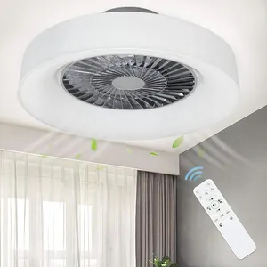 Fornitore cinese ventilatore da soffitto con copertura nera con lampadario moderno pale in abs ventilatore da soffitto in ferro con luce a led