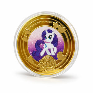 Moneda <span class=keywords><strong>de</strong></span> <span class=keywords><strong>Aventura</strong></span> Mágica para Mascotas 2026: Cinco Poses Preciosas <span class=keywords><strong>de</strong></span> Arcoíris, Hierro Bañado en Oro con Estuche - Product Image 5