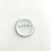 Insignia de botón redondo en blanco con logotipo impreso personalizado promocional de 32MM, 38MM, 44MM, 58MM, 75MM
