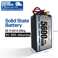 350wh/kg 5600mah 5500mah 5200mah 3S/4S/6S High C Rating 30C Lithiumion Drone Batterie pour FPV Drones et air Modelcraft