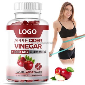 Integratore Alimentare Naturale al Gusto di Mela 1000mg Senza Glutine 60 Gomme per il Supporto Digestivo all'Aceto di Sidro di Mela - Product Image 1