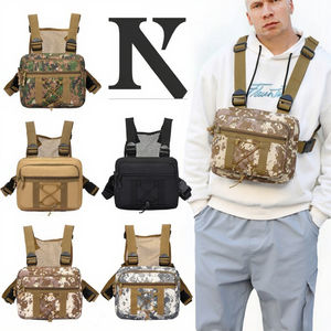 Gilet tattico da uomo leggero all'ingrosso con chiusura a cerniera impermeabile multifunzione Sport Outdoor borsa da petto con Design mimetico - Product Image 2