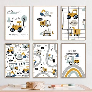 Cuadros de Cebra, Hipopótamo, Jirafa, León y <span class=keywords><strong>Cocodrilo</strong></span> Nórdicos, Decoración de Sala de Estar, Impresión en Lienzo para Niños, Arte de Pared, Pintura para Habitación Infantil - Product Image 4