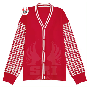 Suéter de Punto con Cuello Redondo y Manga Larga Delta Sigma con Logotipo Personalizado para Mujer, Estilo Nuevo, Holgado, para Primavera, Principios de Verano, Otoño e Invierno - Product Image 3