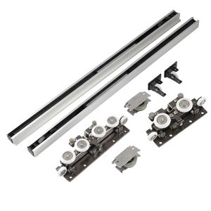 Rail coulissant à amortissement dissimulé Kaishengxi en alliage d'aluminium, double amortisseur pour porte coulissante, usage domestique - Product Image 2