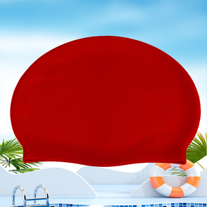 Bonnet de bain en silicone xinyixuan, haute élasticité, antidérapant, imperméable, logo personnalisé, couleur unie, unisexe - Product Image 5