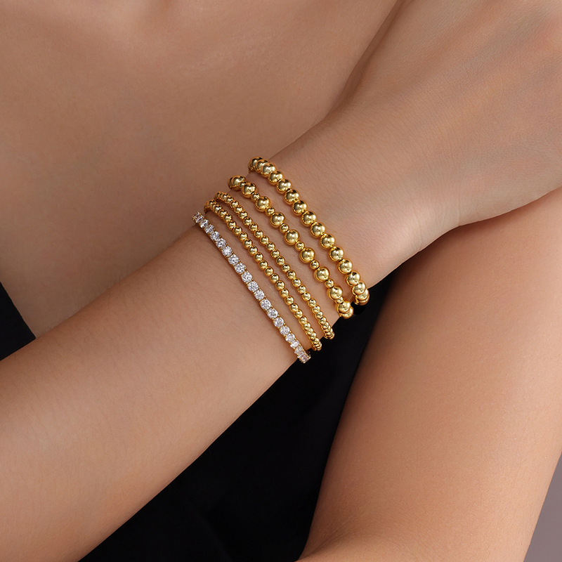 Fashion Three Rows Diamond Insert Buckle