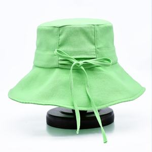 Oem Design Wide Brim Plain <b>Green</b> Bucket <b>Hat</b> Bulk Custom Personalized Bucket Cap Wholesale - Product Image 6