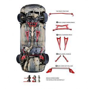 Extension de la barre de tiges avant, orthèse de cadre de barres Anti-roulis pour toyota Corolla Verso Levin - Product Image 6