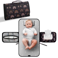 Tapis à langer portable pour bébé - Tapis à langer et sac de voyage pour le change de couches