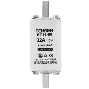 ฟิวส์ Tengen Rt16-00 32A Gg Ac500V 120Ka ชนิดเซรามิกแรงดันต่ำแบบแกน - Product Image 4