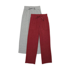 Pantalon en tricot polyvalent pour garçons avec ceinture élastique et texture légère adapté aux moments de jeu et de détente du week-end - Product Image 1
