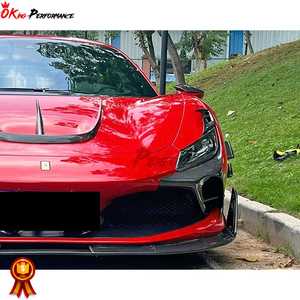 F8 tăng cường BodyKit cho Ferrari F8 tributo mansor phong cách khô sợi carbon body Kit - Product Image 6