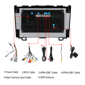 Radio de Coche Android Hikity 2 Din de 7'' para Honda CR-V 2007 2008 2009 2010 <span class=keywords><strong>2011</strong></span>, CarPlay Inalámbrico, Android Auto, GPS, WIFI, Proveedor Mayorista - Product Image 4