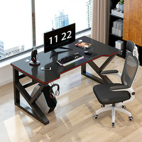 Bureau d'Ordinateur de Jeu PC Moderne et Pas Cher en Gros, de Haute Qualité, avec Plateau Ergonomique en Bois pour Salon et École