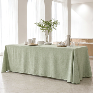 Mantel de lino de aspecto mate con textura tejida rectangular de calidad comercial para restaurantes, banquetes y eventos, pedido al por mayor - Product Image 1