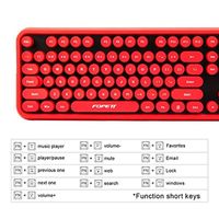 OEM ODM Wireless Keyboard and Mouse Combo 104 Keys FullSized 24 GHz Round Keycap Colorful Keyboard Set USB Receiver Plug and Pla