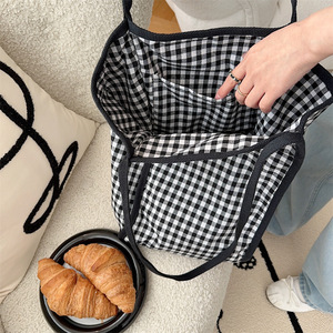 Qetesh Tote Túi tái sử dụng hàng tạp hóa phụ nữ thiết kế gird thời trang dễ thương tùy chỉnh vai công suất lớn mua sắm túi - Product Image 3