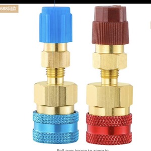 R1234YF To R134A Refrigerant <b>Quick</b> Coupling <b>Connector</b> High And Low Pressure Zinc Alloy Automotive Air Conditioning Parts - Product Image 3
