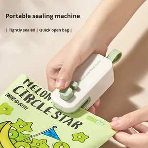 Mini scelleuse manuelle USB écologique à double usage, coupe et scelle, magnétique, petite scelleuse à collation portable pour la maison - Product Image 3