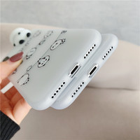 Coque de téléphone en silicone 3D adorable et mignonne, animaux panda, belle coque de téléphone en TPU souple de dessin animé pour iPhone 12/11/XS Max/6/7/8