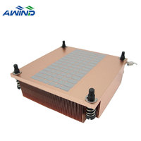 120x120mm Échangeurs de chaleur à ailettes à glissière pour refroidisseur maître dissipateur thermique ordinateur hôte dissipateurs de chaleur soudés, refroidisseur de cuivre Gpu Ram