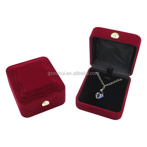 도매 럭셔리 벨벳 보석 세트 상자 사용자 정의 로고 반지 귀걸이 목걸이 기업 보석 선물 케이스 - Product Image 3