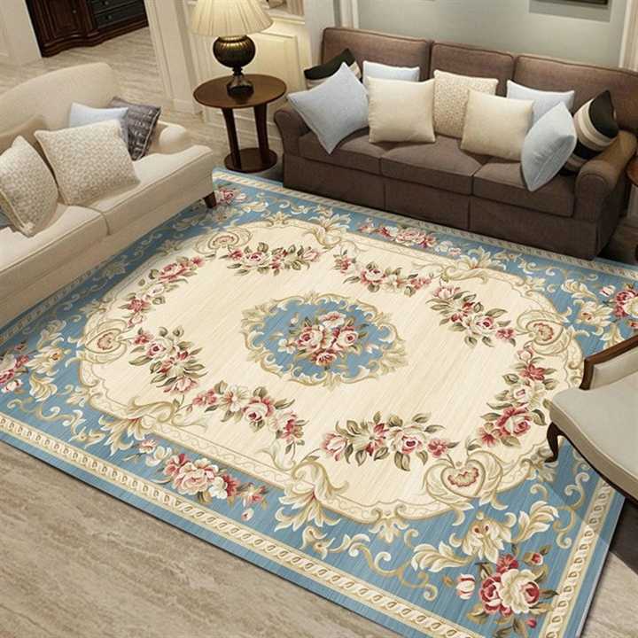Pastoral style 3D carpet living room carpet coffee table mat bedroom carpet home European style mat