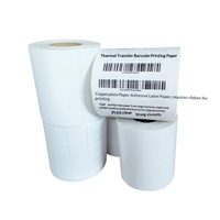 Papel Recubierto para Transferencia Térmica, Etiquetas Autoadhesivas para Impresión de Códigos de Barras 100*100*80*60*50*40*30, Uso Agrícola, en Stock