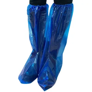 Wasserdichte Einweg-Regens chuh abdeckungen aus dickem Kunststoff High-Top Anti-Slip für Frauen Männer